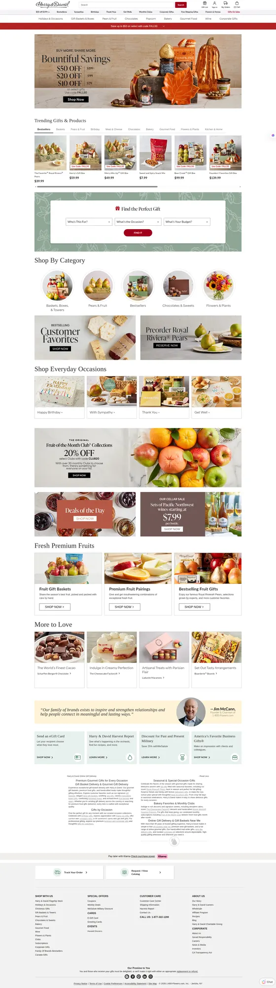 Harry & David - Premium Gourmet Gifts Since 1934
