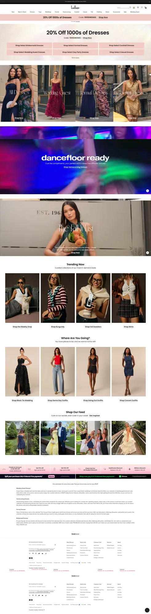 Shop Women's Dresses & Clothing Online - Lulus