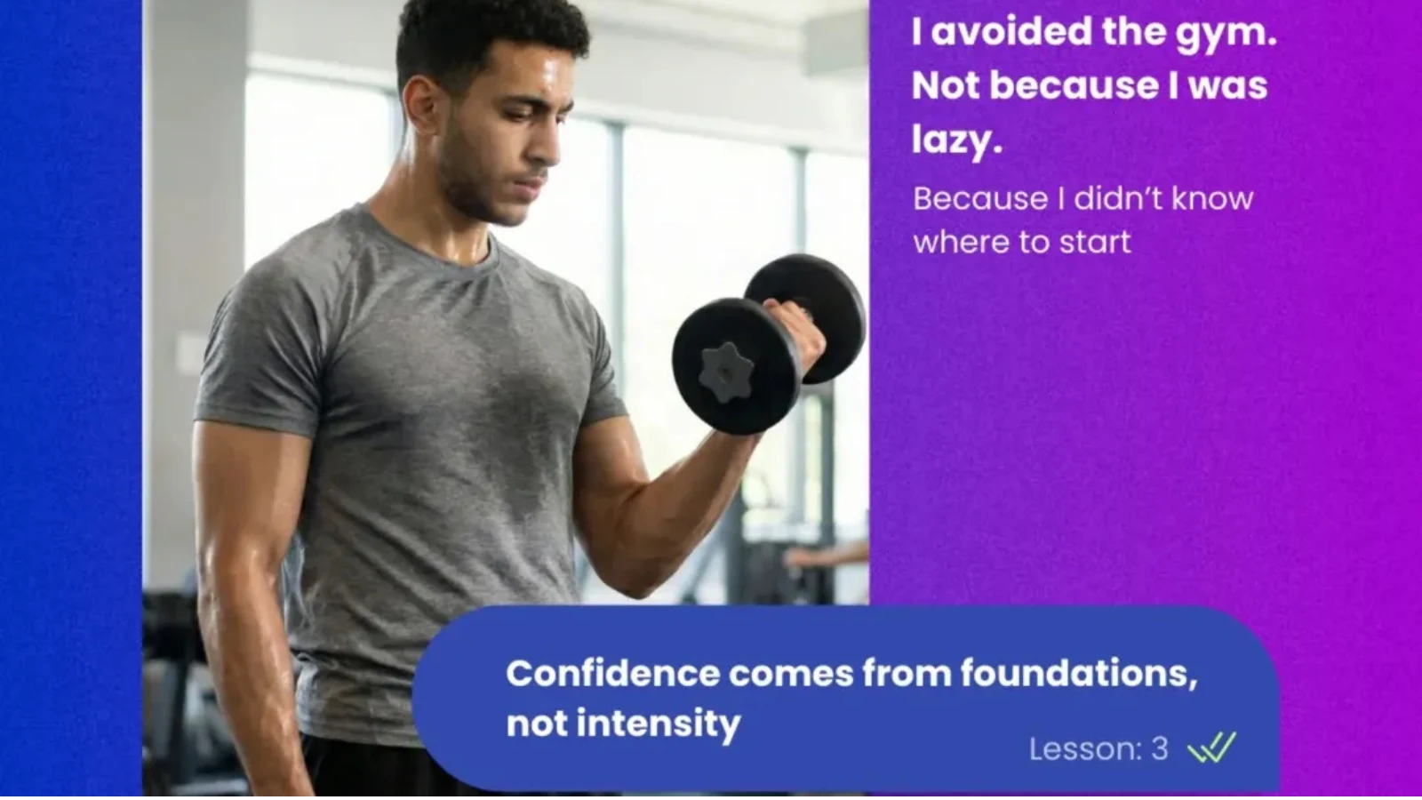 Confidence comes from foundation